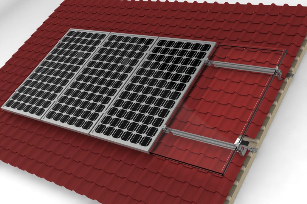 Professionelle PV-Solarmodulhalterungen für Ziegeldächer
